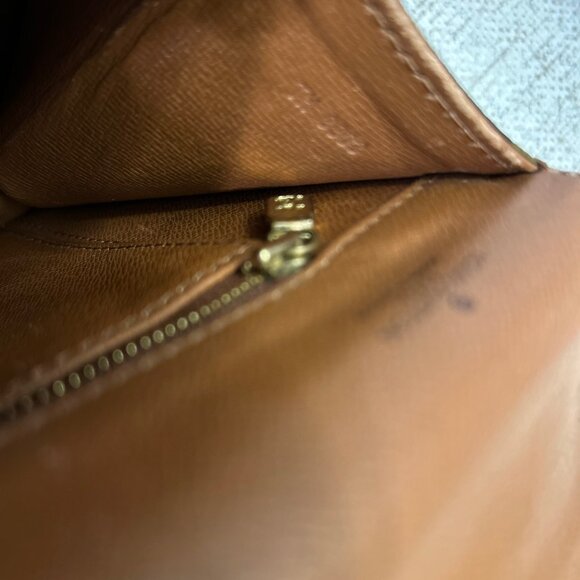 Authentic Louis Vuitton Monogram Pochette Dame GM Brown Canvas Clutch - Picture 12 of 13